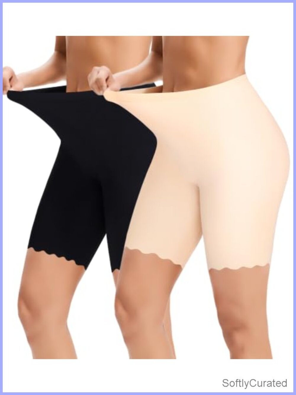 Seamless High Waisted Slip Shorts Anti Chafing Under Dress Safety Shorts